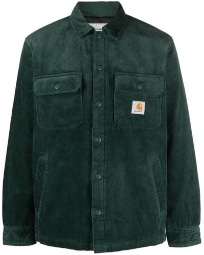 Carhartt Giacca-camicia Whitsome a coste - Verde
