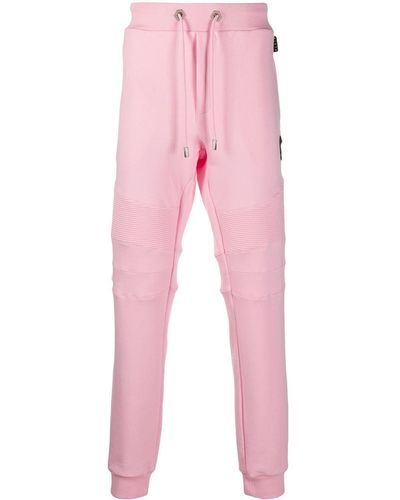 Philipp Plein Track Pants With Quilted Detailing - Pink