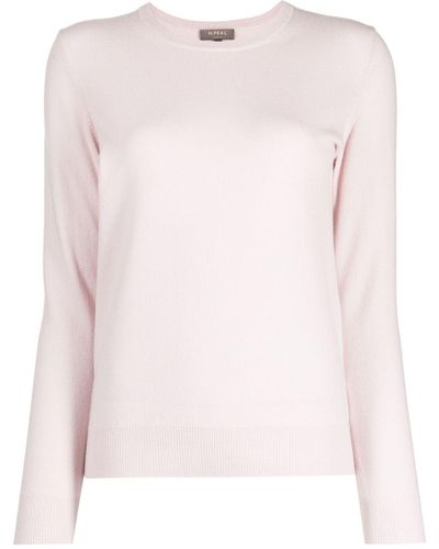 N.Peal Cashmere Ribbed-knit Cashmere Jumper - Pink