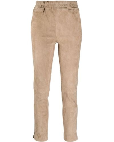 Arma Slim-fit Pull-on Trousers - Natural