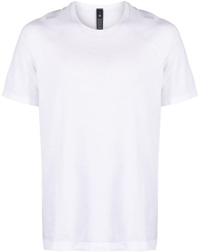 lululemon T-shirt Metal Vent à rayures - Blanc