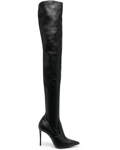 Le Silla Eva Thigh-high Leather Boots - Black