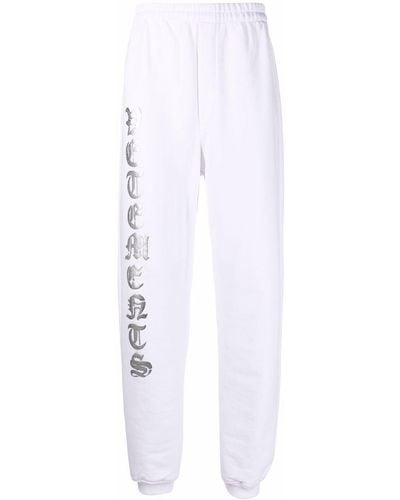 Vetements Pantalones de chándal con logo - Blanco