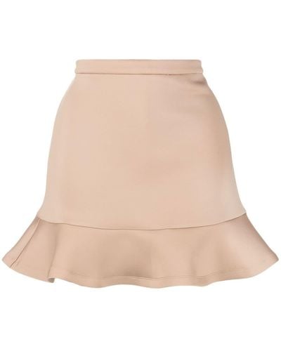 Cynthia Rowley Ruffled-trim Mini Skirt - Natural