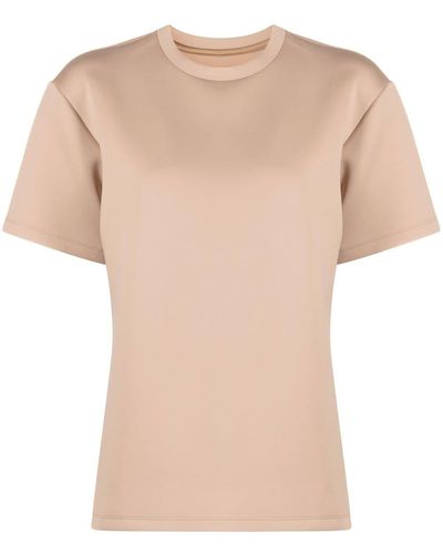 Cynthia Rowley Camiseta con hombros caídos - Neutro