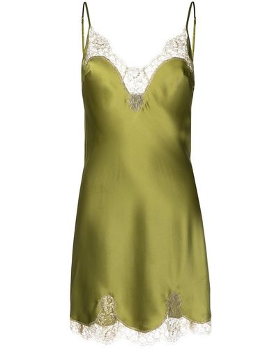 Gilda & Pearl Slip dress Golden Hour de seda - Verde