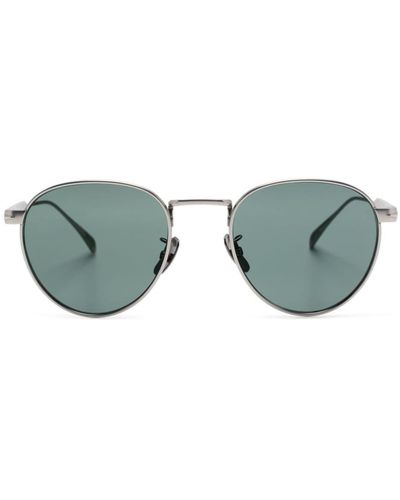 David Beckham Db 1142 Round-frame Sunglasses - Green