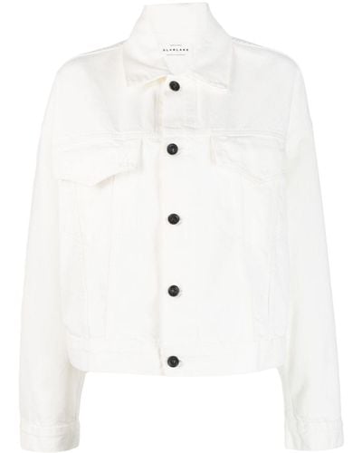 SLVRLAKE Denim Detroit Cotton Denim Jacket - White