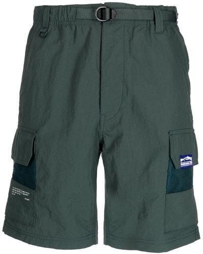Chocoolate Cargo-Shorts mit Gürtel - Grün
