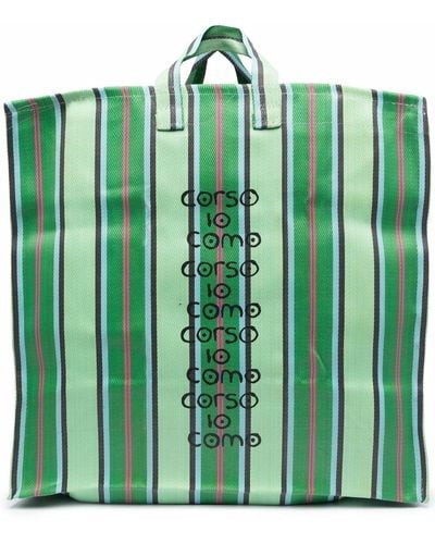 10 Corso Como Logo-print Tote Bag - Green