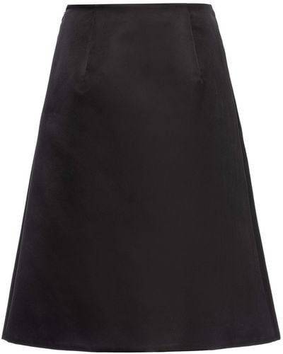 Prada Gabardine Rok - Zwart