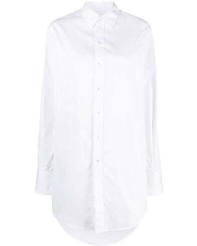 Sa Su Phi Hemd mit langem Schnitt - Weiß