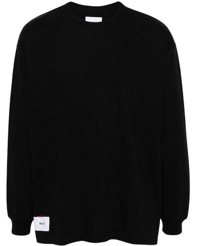 WTAPS Sweatshirt mit Logo-Print - Schwarz