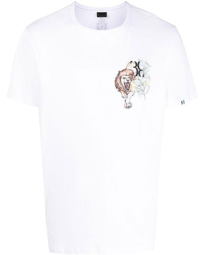 Billionaire T-shirt con stampa grafica - Bianco