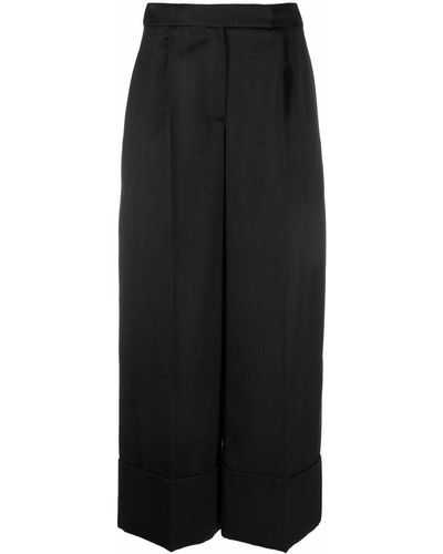 Simone Rocha Cropped-Hose mit weitem Bein - Grau