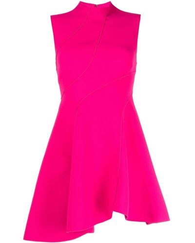 Acler Rowe Asymmetric-design Mini Dress - Pink