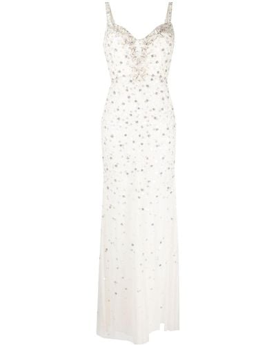 Jenny Packham Alana Sequin Maxi Dress - White