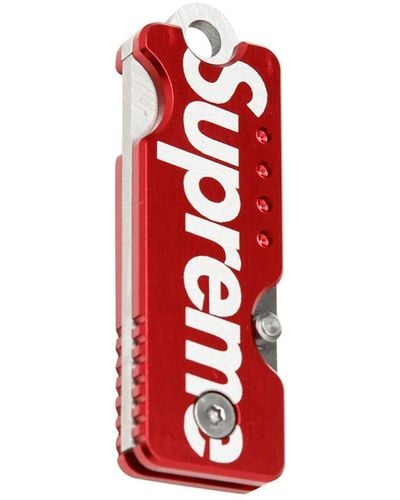 Supreme Couteau de poche à logo - Rouge