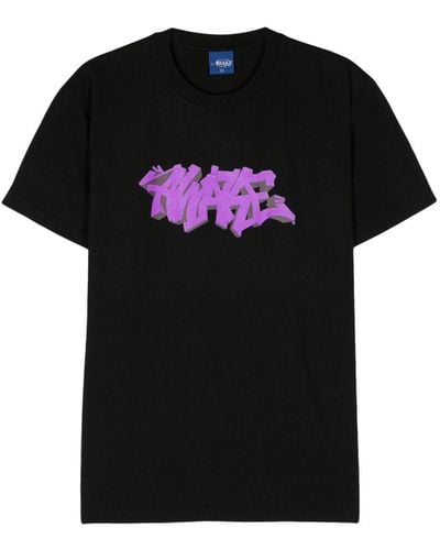 AWAKE NY Logo-print Cotton T-shirt - Zwart