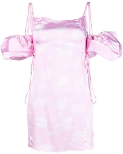 Jacquemus Mini-jurk Met Pofmouwen - Roze