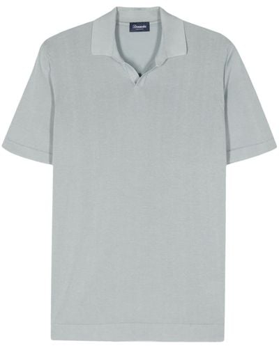 Drumohr Cotton Polo Shirt - Grey