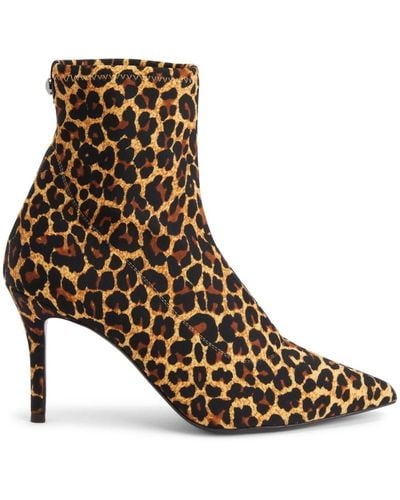 Giuseppe Zanotti Courty 90mm Leopard-print Boots - Brown