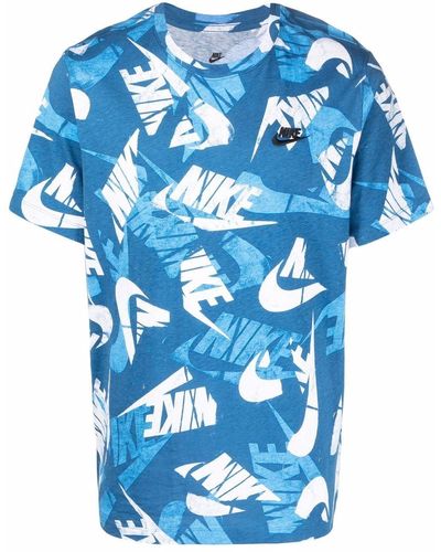 Nike ロゴ Tシャツ - ブルー