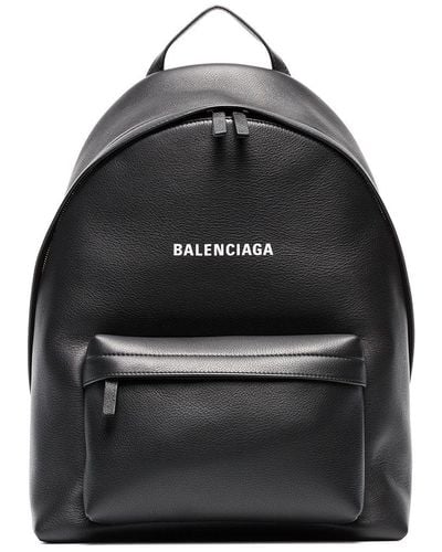 Balenciaga Everyday Logo Backpack - Black