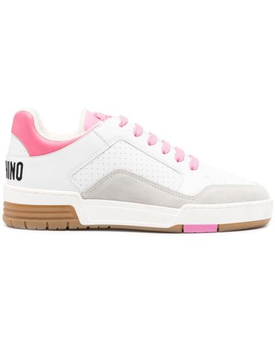 Moschino Sneakers mit Teddy-Motiv - Weiß