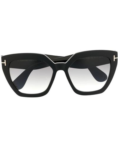 Tom Ford Gafas de sol Phoebe con montura cuadrada - Negro