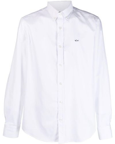 Paul & Shark Long-sleeve Cotton Shirt - White