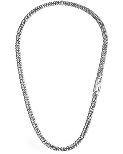 John Hardy Classic Chain Silver 7mm Curb Link Necklace - Metallic