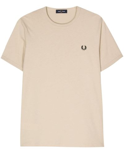 Fred Perry ロゴ Tシャツ - ナチュラル