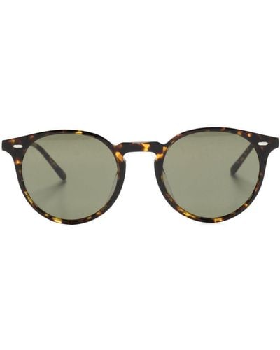 Oliver Peoples N.02 Sonnenbrille mit rundem Gestell - Grau