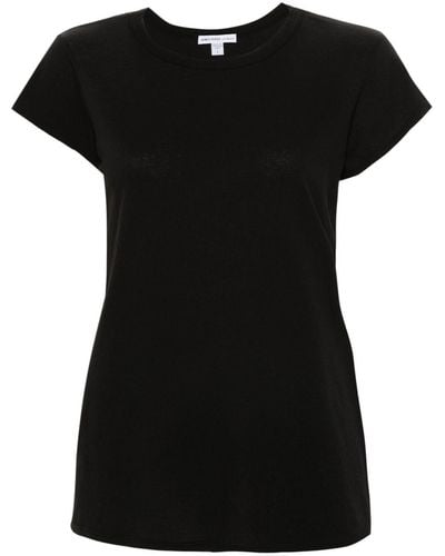 James Perse T-Shirt mit rundem Ausschnitt - Schwarz