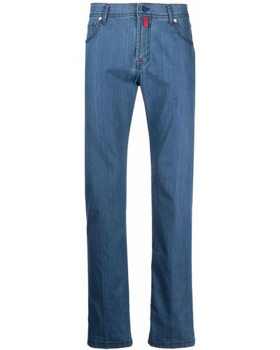 Kiton Basic Straight-Leg-Jeans - Blau