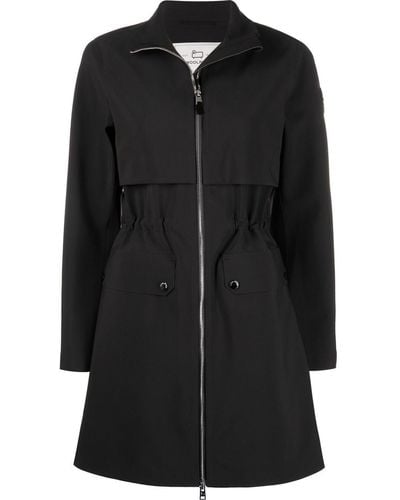 Woolrich Pequea Single-breasted Coat - Black