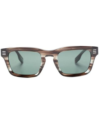 Burberry Square-frame Stud-detailed Tinted Sunglasses - Green