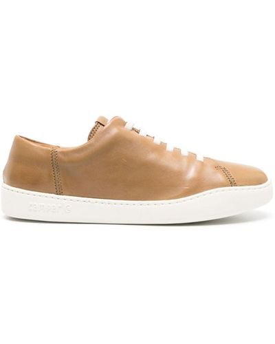 Camper Peu Touring Logo-embossed Leather Trainers - Brown