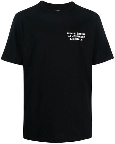 Liberal Youth Ministry ロゴ Tシャツ - ブラック