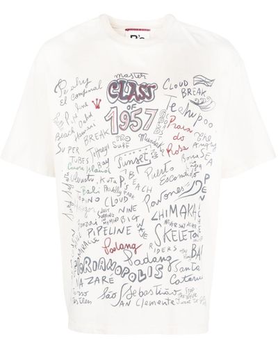 President's T-Shirt mit grafischem Print - Weiß