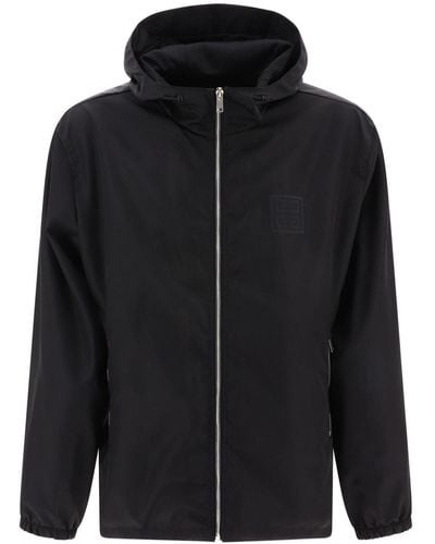 Givenchy Zip-up Hooded Jacket - Black