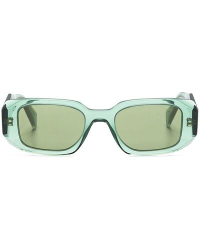 Prada Geometric-frame Sunglasses - Green