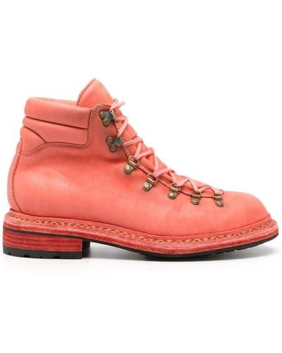 Guidi 19 Leather Boots - Pink