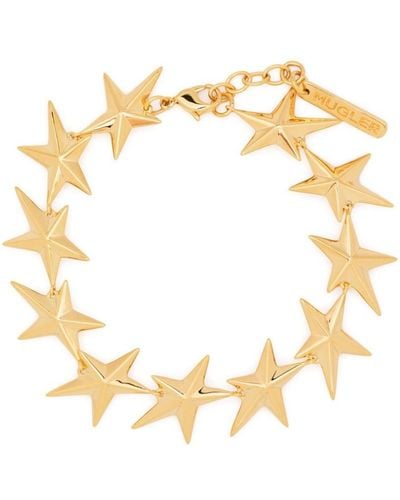 Mugler Armband mit verschlungenen Sternen - Mettallic