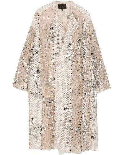Biyan Floral-lace jacket - Neutro