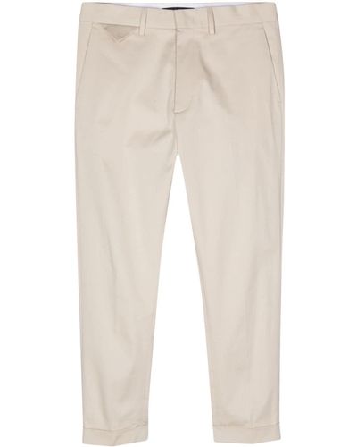 Low Brand Cooper Slim-cut Cropped Trousers - Natural