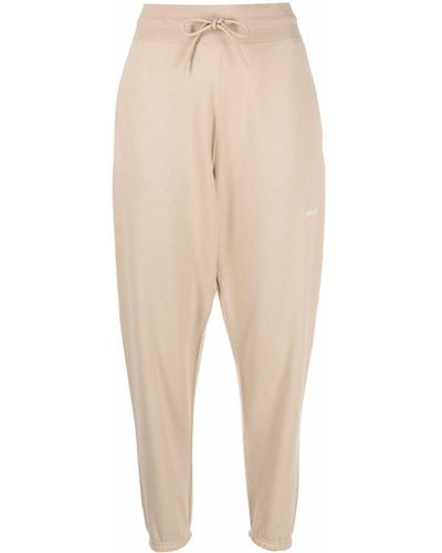 RLX Ralph Lauren Cropped Cotton-blend Track Trousers - Natural