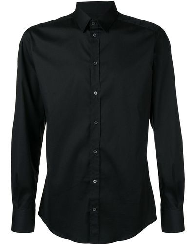 Dolce & Gabbana Klassiek Op Maat Gemaakt Shirt - Zwart