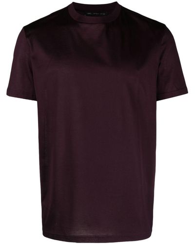 Low Brand T-Shirt mit Rundhalsausschnitt - Rot